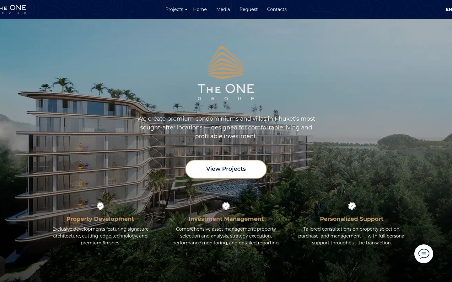 The ONE Group · HOMEPAGE_SCREENSHOT