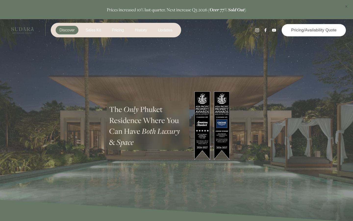 Sudara Phuket · HOMEPAGE_SCREENSHOT