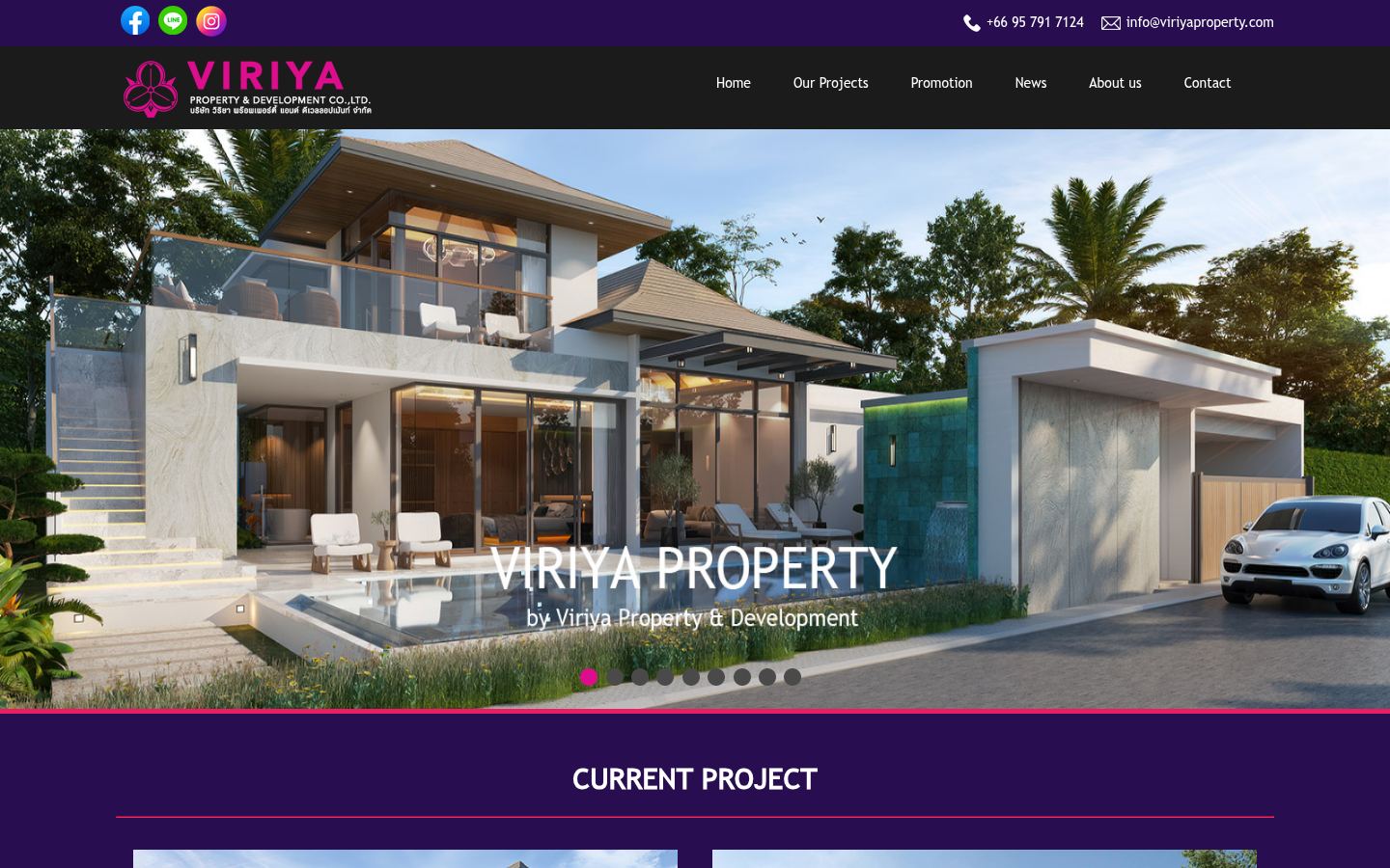 Viriya Property · HOMEPAGE_SCREENSHOT