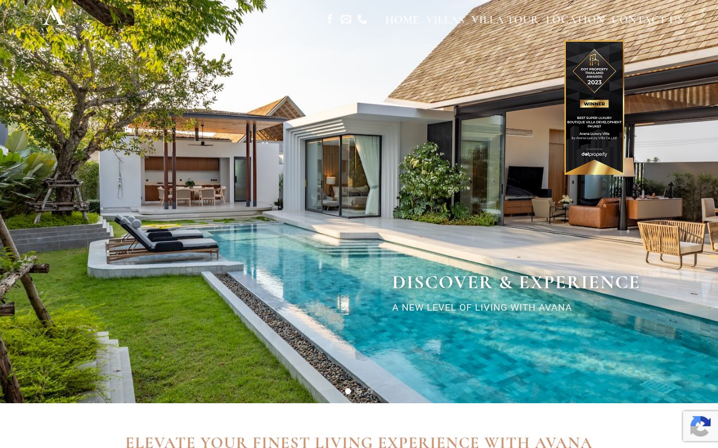 AVANA Luxury Villa · HOMEPAGE_SCREENSHOT