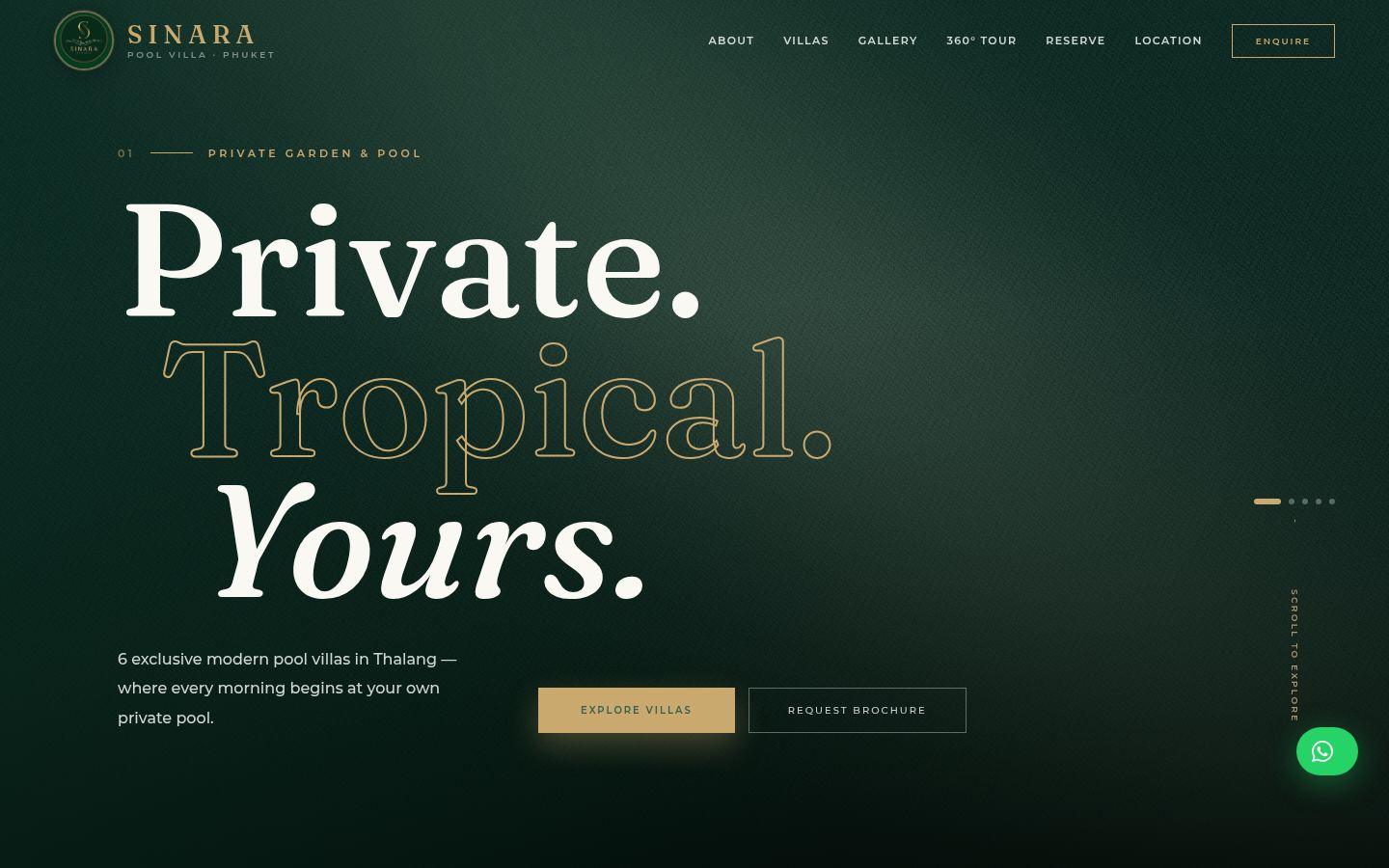Sinara Pool Villas · HOMEPAGE_SCREENSHOT