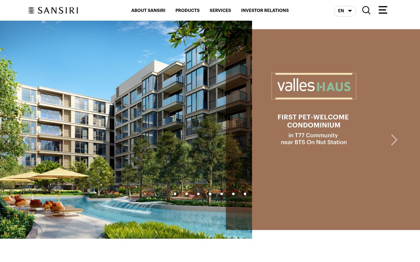Sansiri · HOMEPAGE_SCREENSHOT