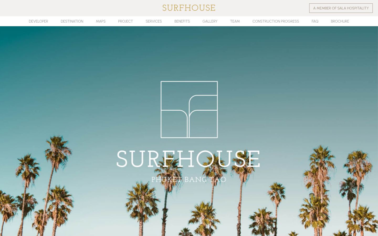 SURFHOUSE Residences · HOMEPAGE_SCREENSHOT
