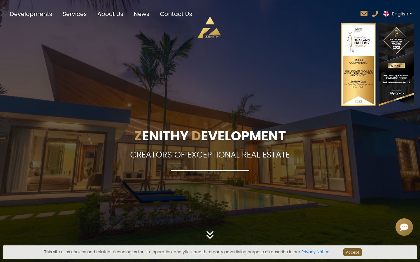 Zenithy Development · HOMEPAGE_SCREENSHOT