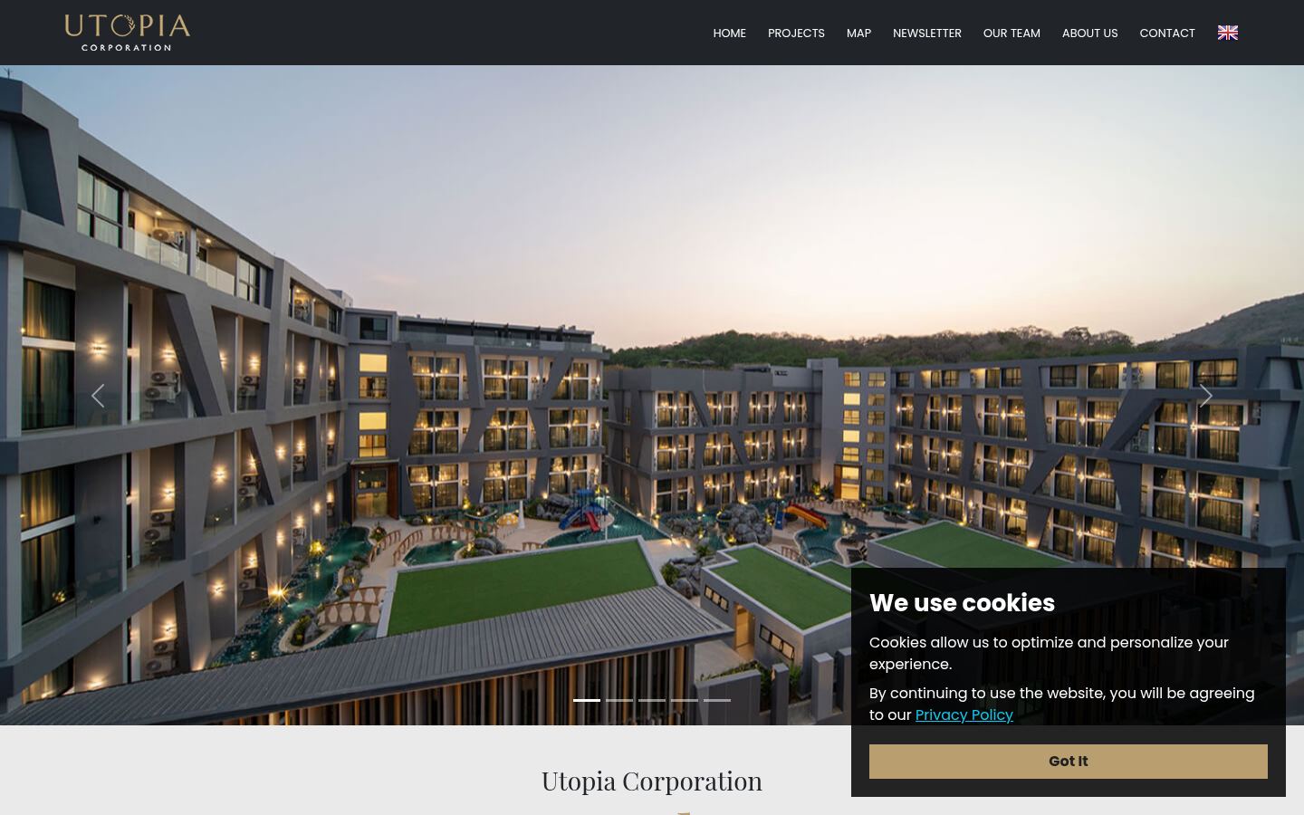 Utopia Corporation · HOMEPAGE_SCREENSHOT