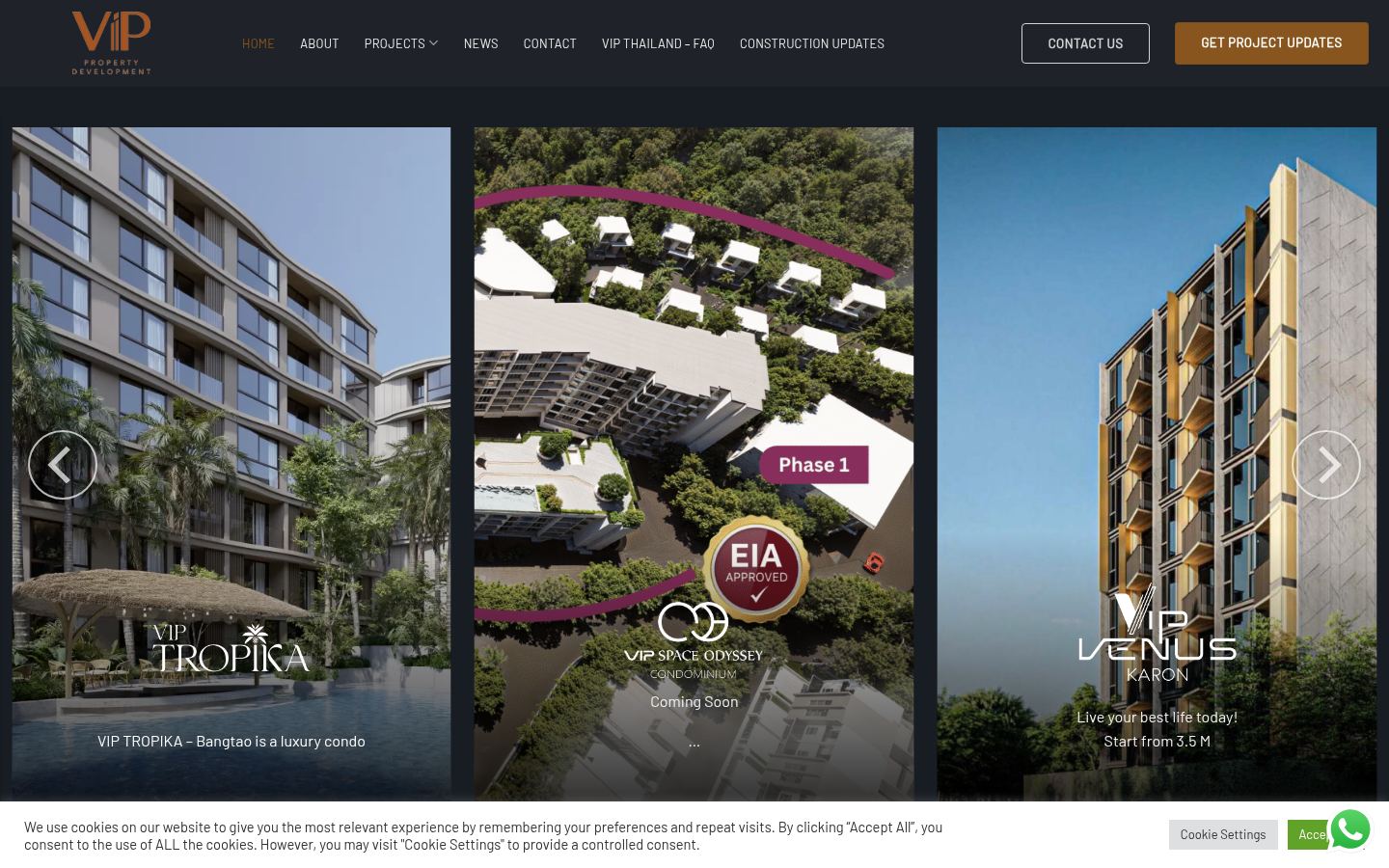 VIP Thailand · HOMEPAGE_SCREENSHOT
