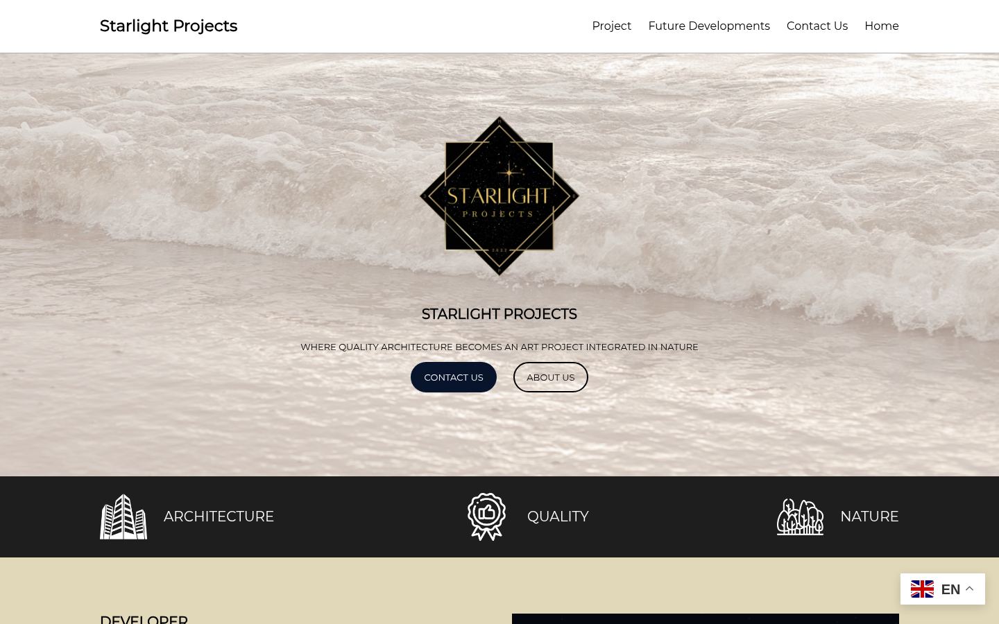 Starlight Projects · HOMEPAGE_SCREENSHOT