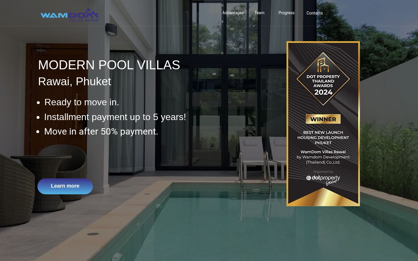 WamDom Villas Rawai · HOMEPAGE_SCREENSHOT